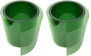 Grüner Kunststoff Schneckenzaun