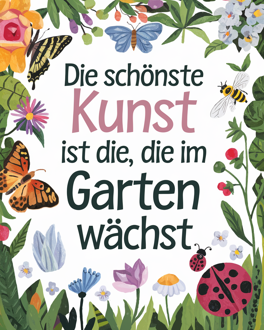 Wunderschöne Gartensprüche und Zitate zum Nachdenken, Schmunzeln & Teilen